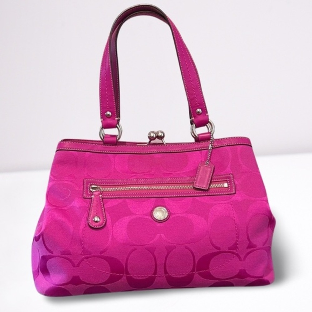 Coach Canvas Bag Barbie Pink